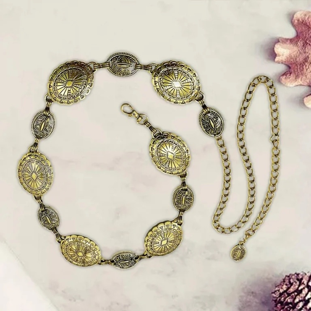 Elegant Gold and Silver Women's Belt